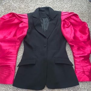 Hot pink/Black dress or blazer
